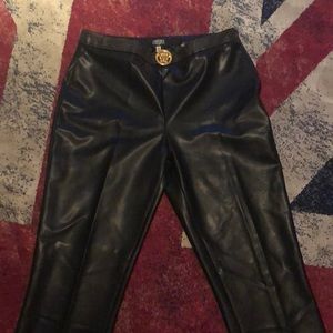 Versace faux leather pants 44eu size 4-6 , great condition